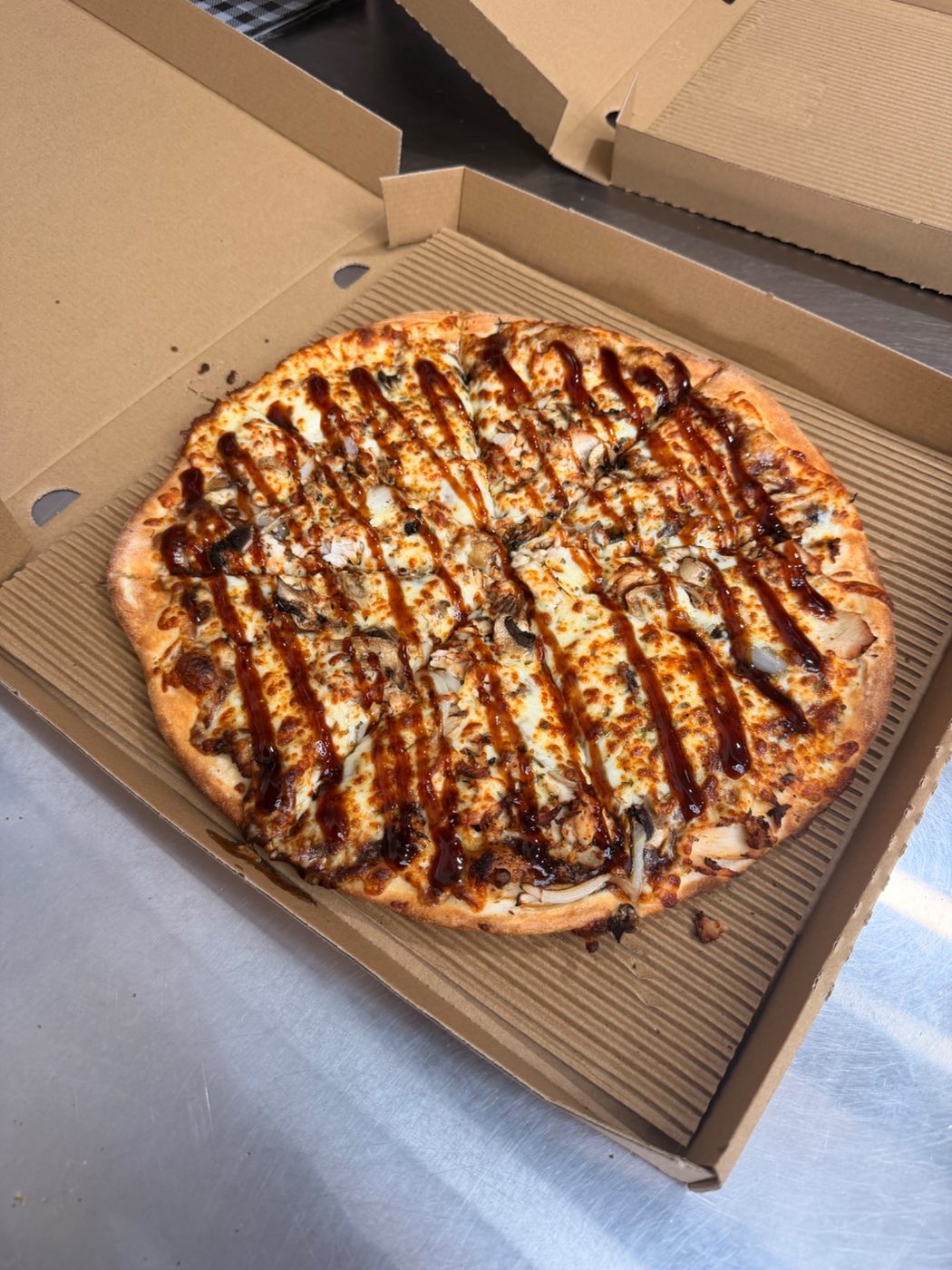 Halloumiz BBQ pizza